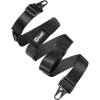 CVLIFE Two Point Sling with Quickly Adjustable Loop, Length Adjust Rifle Sling with Elastic Design, Two Point Gun Sling with Removable Metal Hooks for Outdoor Sports, Black