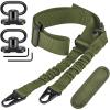 CVLIFE Two Point Sling with Removable Shoulder Pad Rifle Sling Adjustable Length Traditional Gun Sling with 2 Pack Swivels(Green)