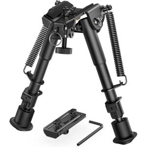 CVLIFE 6-9 Inches Rifle Bipod with Bipod Mount Adapter Compatible with M-Rail Keymod(Compatible with Mlok)
