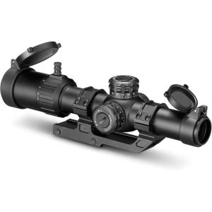 CVLIFE EagleTalon LPVO Rifle Scope with 30mm Cantilever Mount, Illuminated BDC Reticle for .223/5.56 and .308/7.62(1-8×24)