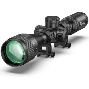 CVLIFE JackalHowl F02 AO Rifle Scope – Red and Green Illuminated Reticle – SFP Rifle Scope for Hunting with Parallax Adjustment, 20mm Scope Rings – Second Focal Plane(3-9×40 AO)