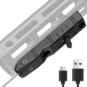 CVLIFE Laser Sight for Rifle, Red/IR/Green Laser Sight Compatible with M-Lok Rail Surface, Ultra Low-Profile Laser for Guns, Rechargeable M-Lok Rifle Laser with Strobe Function(IR Laser)