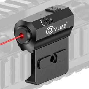 CVLIFE Rifle Green/Red Laser Sight Compatible with M-Lok and Picatinny Rail Mount, Low Profile Laser for Rifle Magnetic Rechargeable Laser Beam Sight(Red)