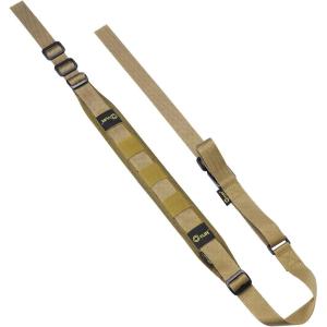 CVLIFE Two Point Padded Sling, Upgrade Wide Pad Gun Sling with Removable Shoulder Strap, Rifle Sling Easily Adjust Length, 1.25″ Wide Tube Webbing Sling with Wide Pad, Fast Loop for Outdoors(Khaki)