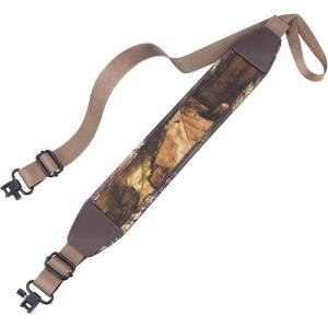 CVLIFE Two Point Sling Rifle Sling with Wide Neoprene Padded, Padded Sling with Metal Swivels, Thumb Loop, Length Adjustable for Outdoors(Khaki Camo)