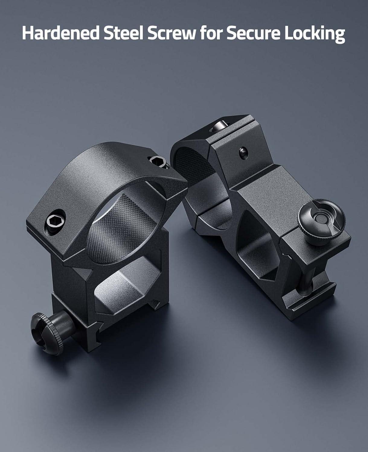 image:imageCVLIFE 1 Inch Scope Rings Scope Mount for Dovetail and Picatinny Rails 2 PiecesBlack