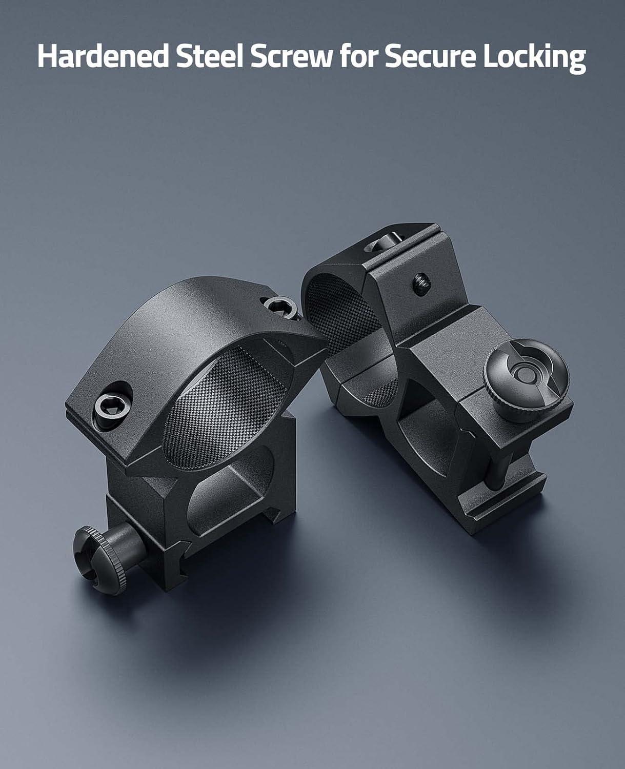 image:imageCVLIFE 1 Inch Scope Rings Scope Mount for Dovetail and Picatinny Rails 2 PiecesBlack