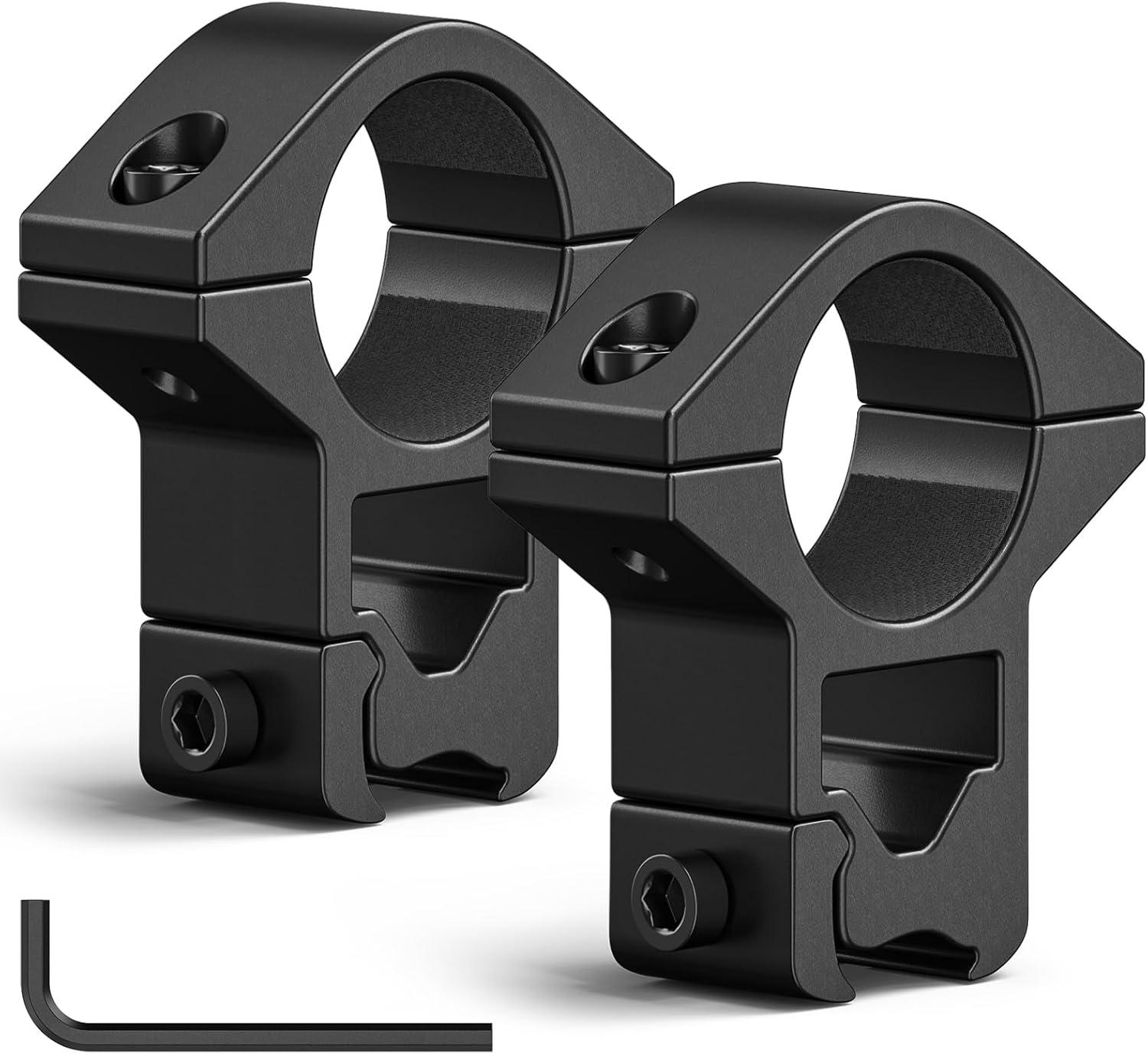 image:imageCVLIFE 1 Inch Scope Rings Scope Mount for Dovetail and Picatinny Rails 2 PiecesBlack