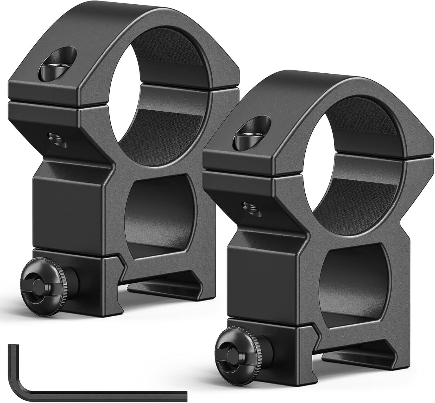 image:imageCVLIFE 1 Inch Scope Rings Scope Mount for Dovetail and Picatinny Rails 2 PiecesBlack