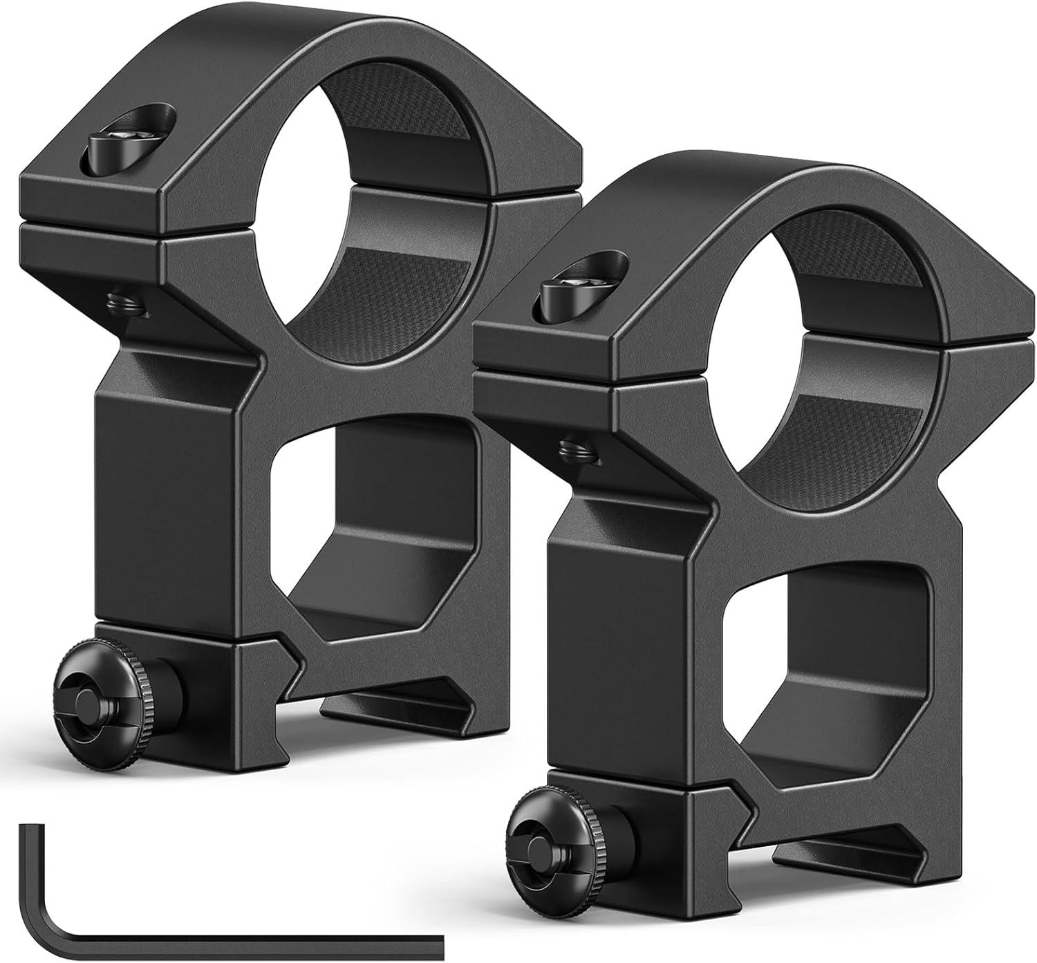 image:imageCVLIFE 1 Inch Scope Rings Scope Mount for Dovetail and Picatinny Rails 2 PiecesBlack