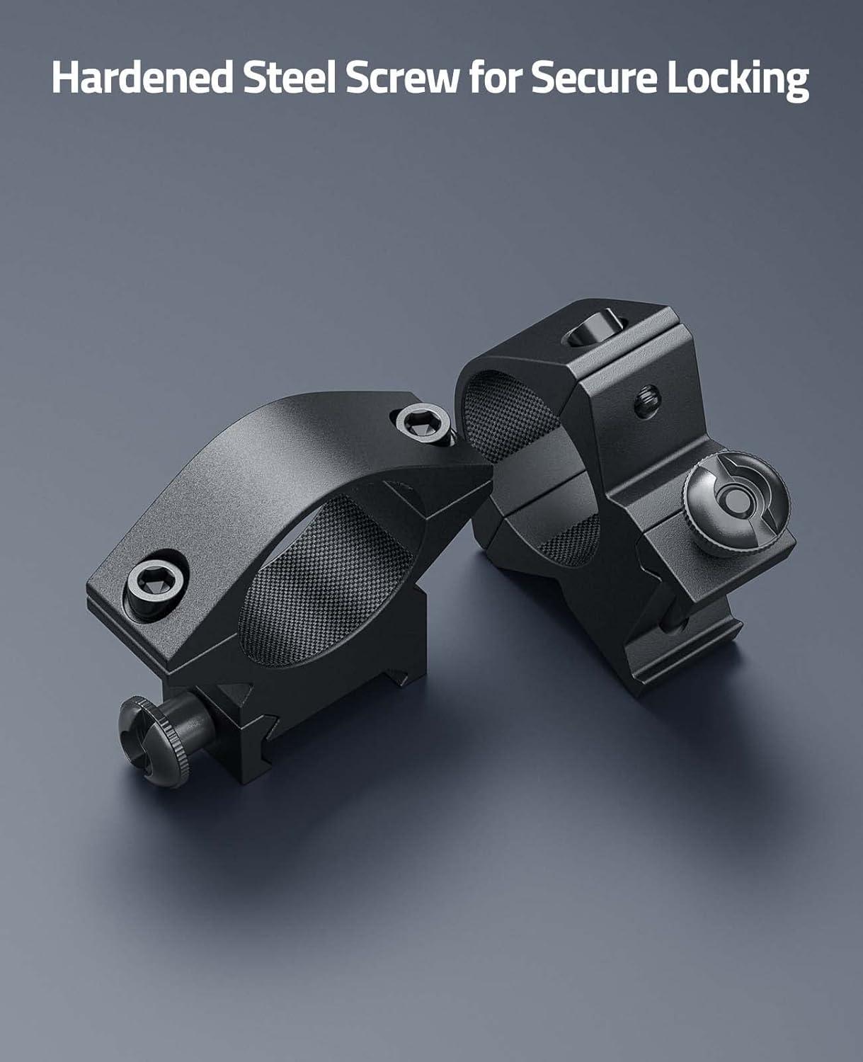 image:imageCVLIFE 1 Inch Scope Rings Scope Mount for Dovetail and Picatinny Rails 2 PiecesBlack