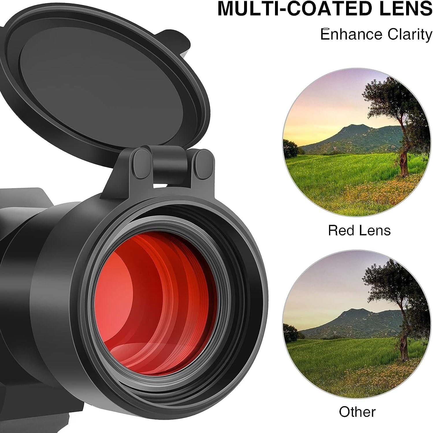 image:imageCVLIFE 1x30mm Red Dot Sight Scope with Green Laser Reflex Sight for 20mm Cantilever Mount