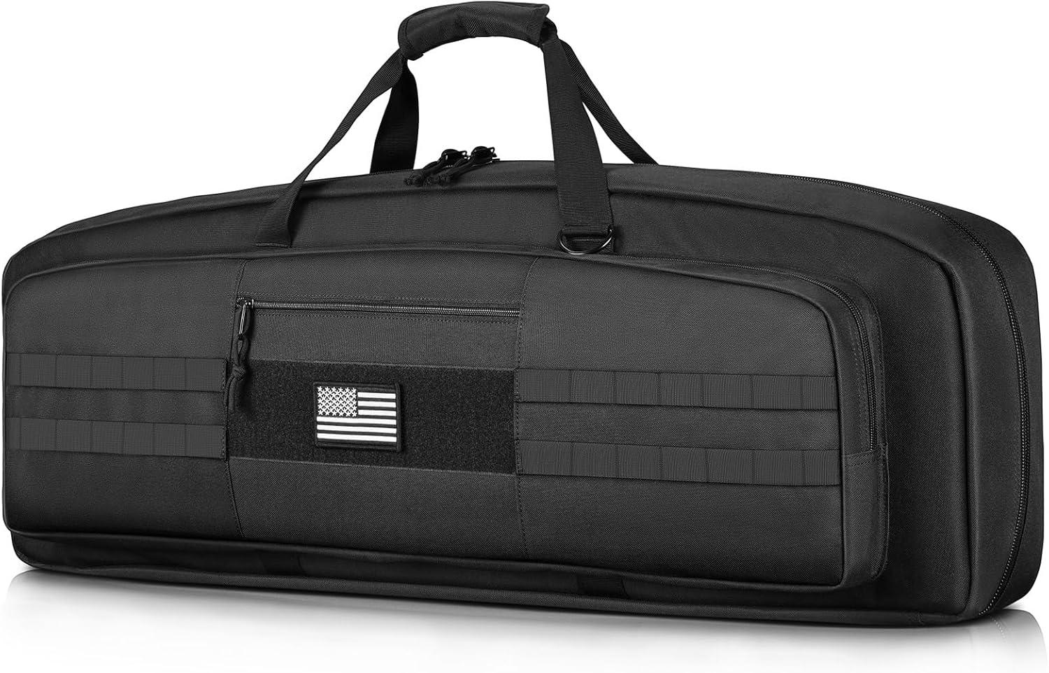 image:imageCVLIFE 30 36 Soft Rifle Case Gun Bag Ar Pistol Case Rifle Bag Gun Case Sbr Case for Double Rifle Shotgun with Lockable Zipper for Outdoor Hunting Shooting RangeBlack