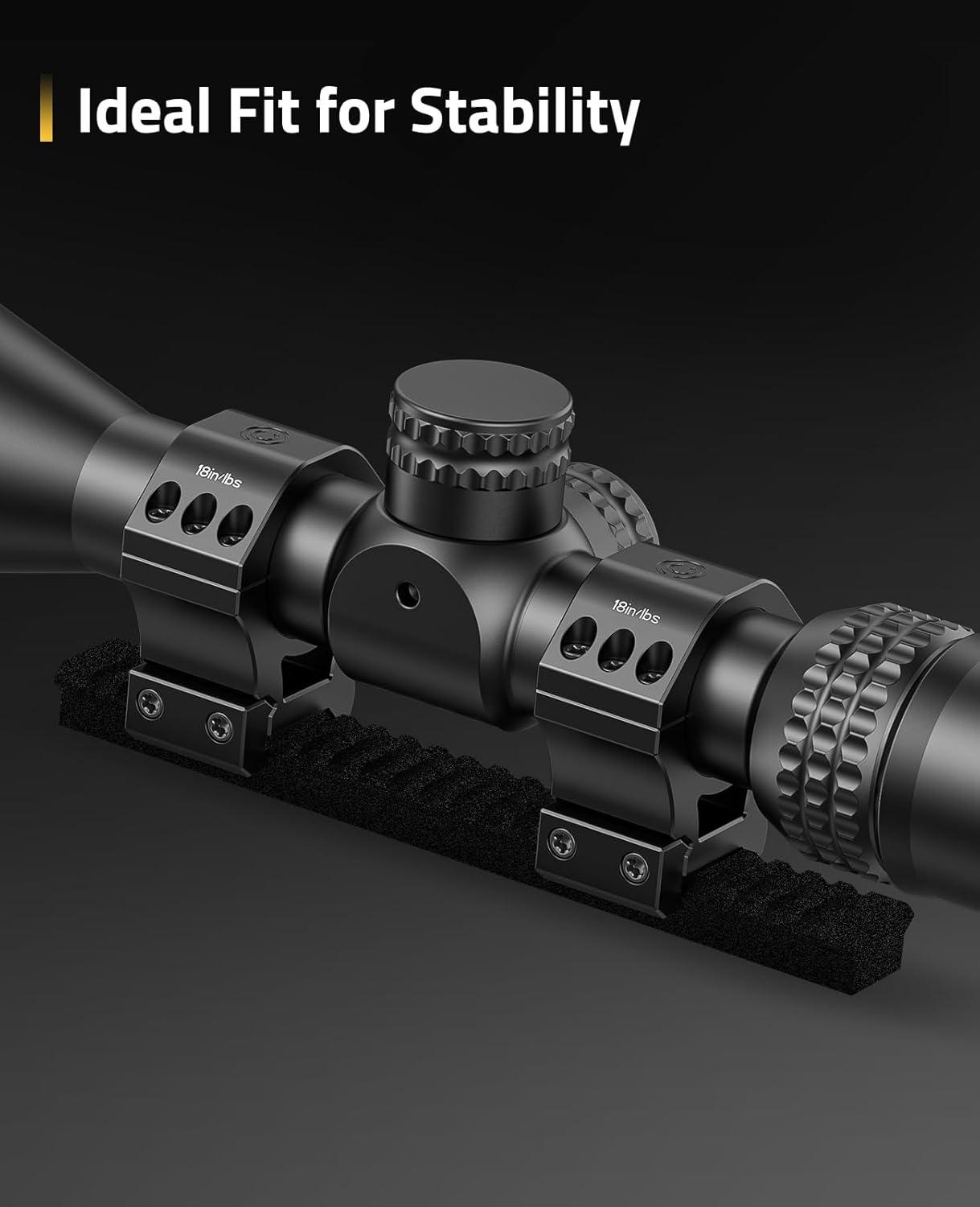 image:imageCVLIFE 30mm Scope Rings Mount 7075 Aluminum Compatible with Picatinny Rails and More 2 PiecesHigh