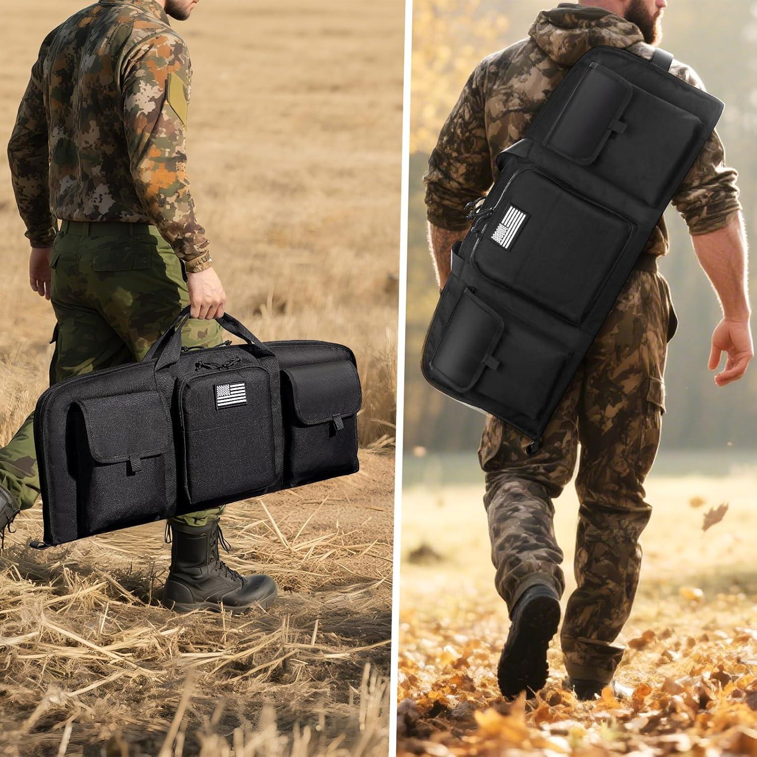 image:imageCVLIFE 32 Soft Rifle Case Ar Pistol Case Gun Case Gun Bag Shotgun Case Sbr Bag Rifle Bag Sbr Case Ar Pistol Bag with Lockable Zipper for Outdoor Hunting Shooting Black