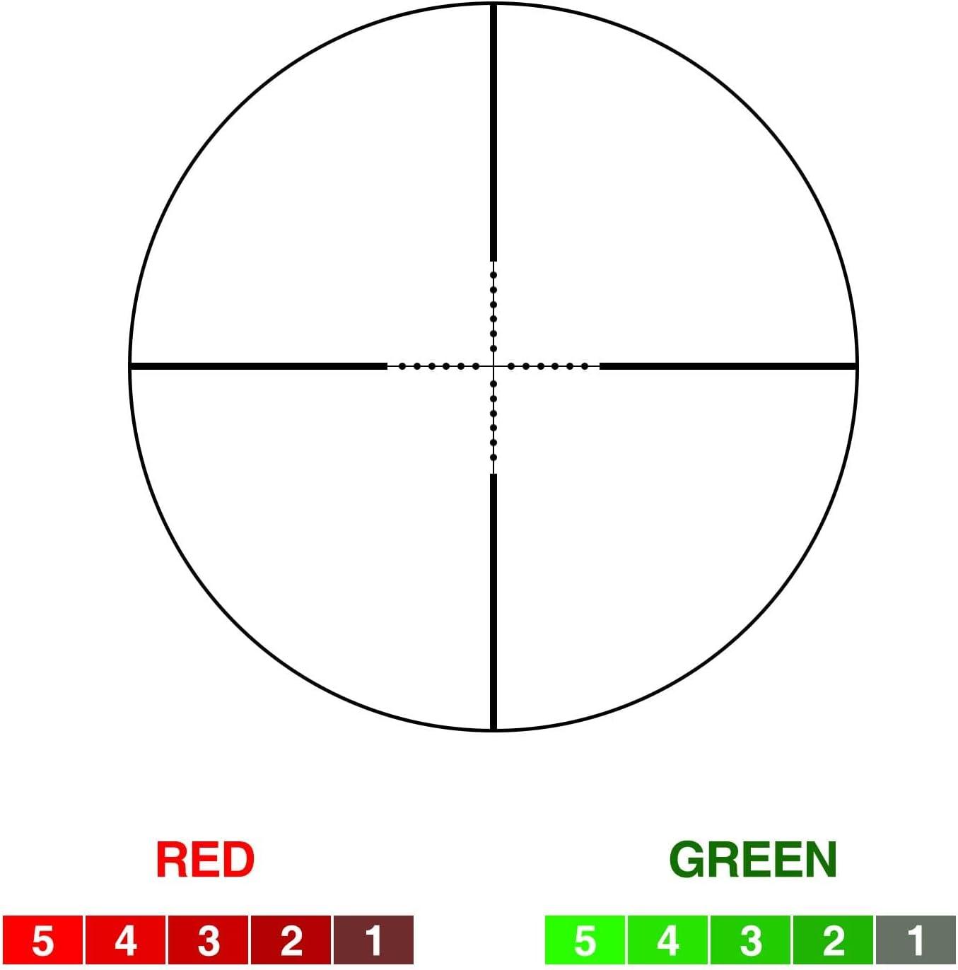 image:imageCVLIFE 39x40 Rifle Scope Red amp Green Illuminated Optical Riflescope 1 inch Tube Scope for Hunting with Mounts20mm
