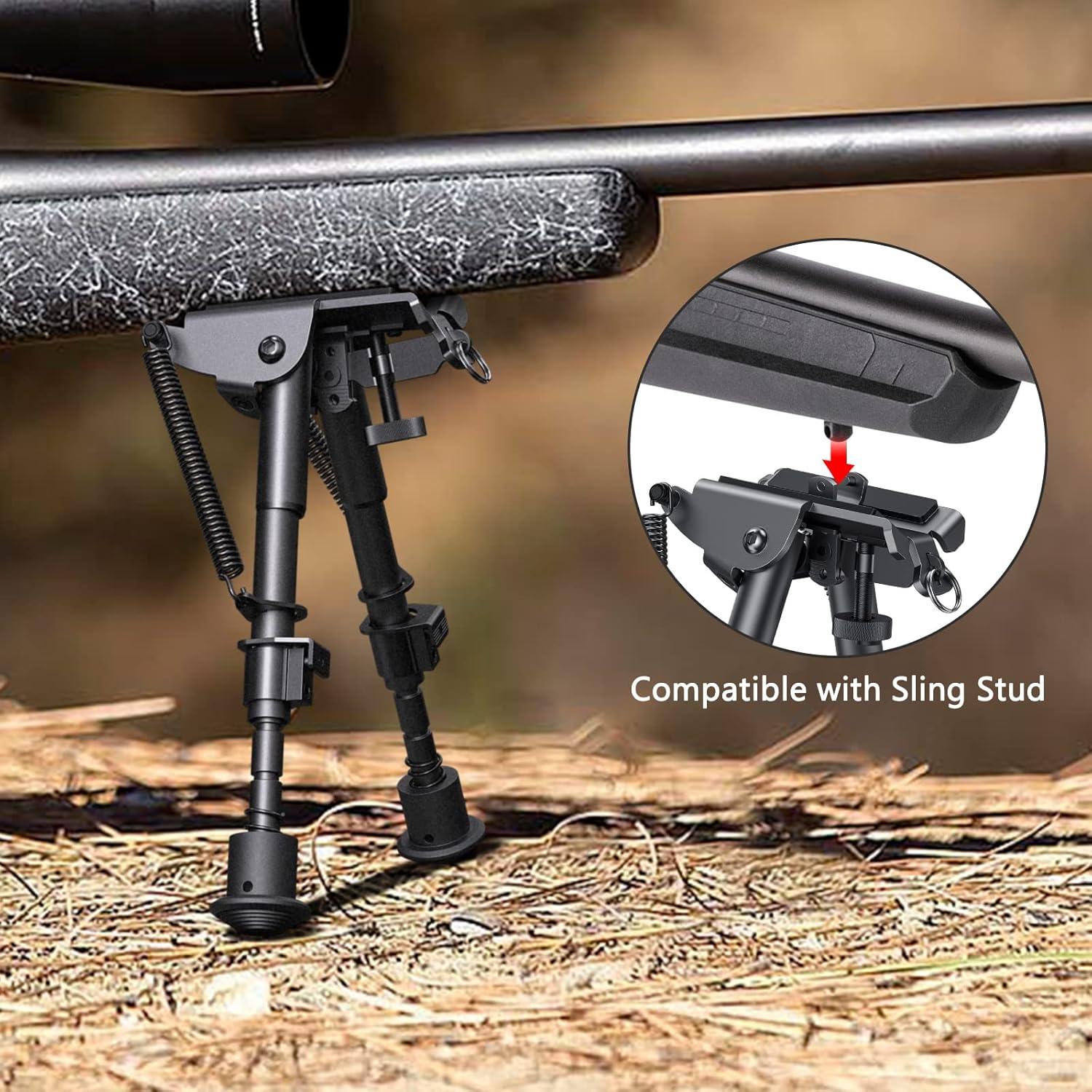 image:imageCVLIFE 69 Inches Picatinny Bipod Adjustable Spring Return with Picatinny AdapterBlack