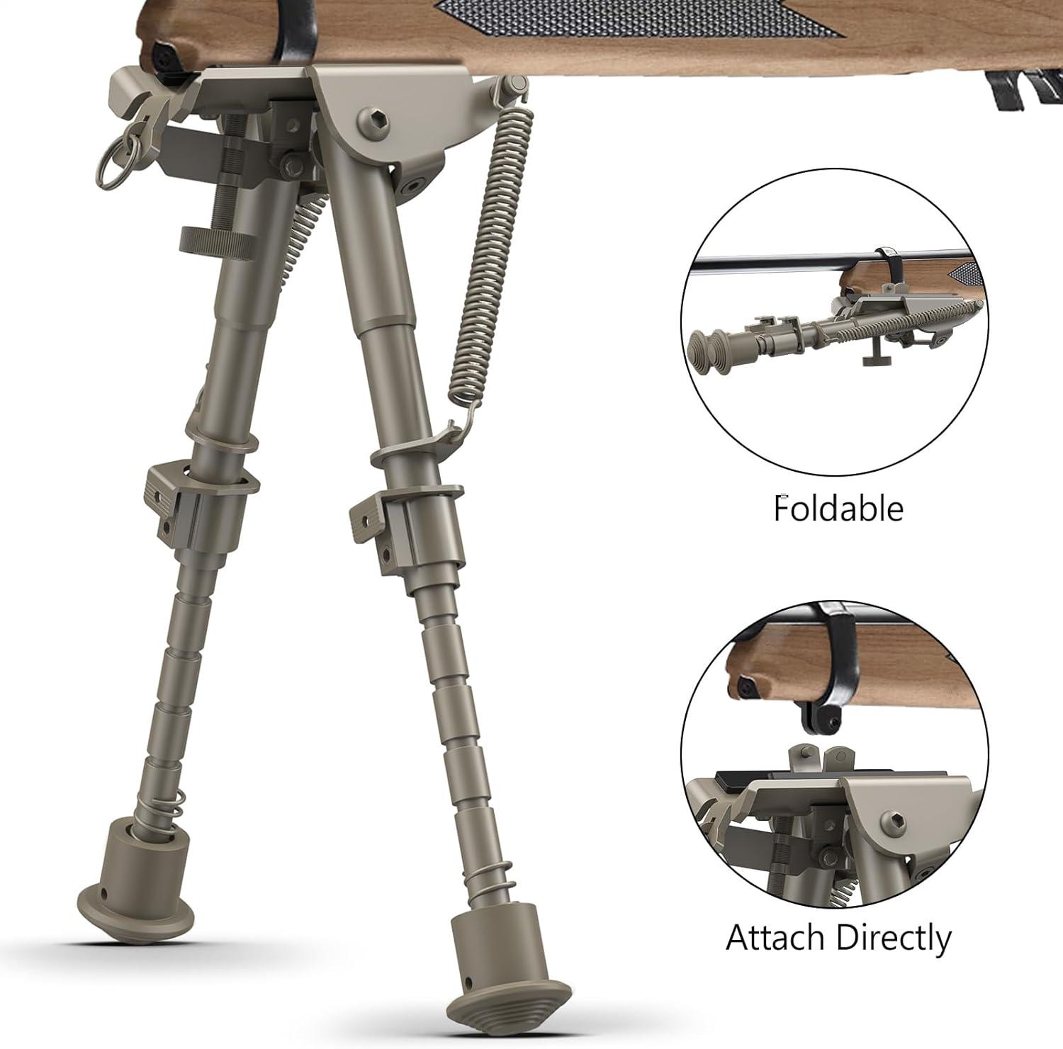 image:imageCVLIFE 69 Inches Picatinny Bipod Adjustable Spring Return with Picatinny AdapterFlat Dark Earth