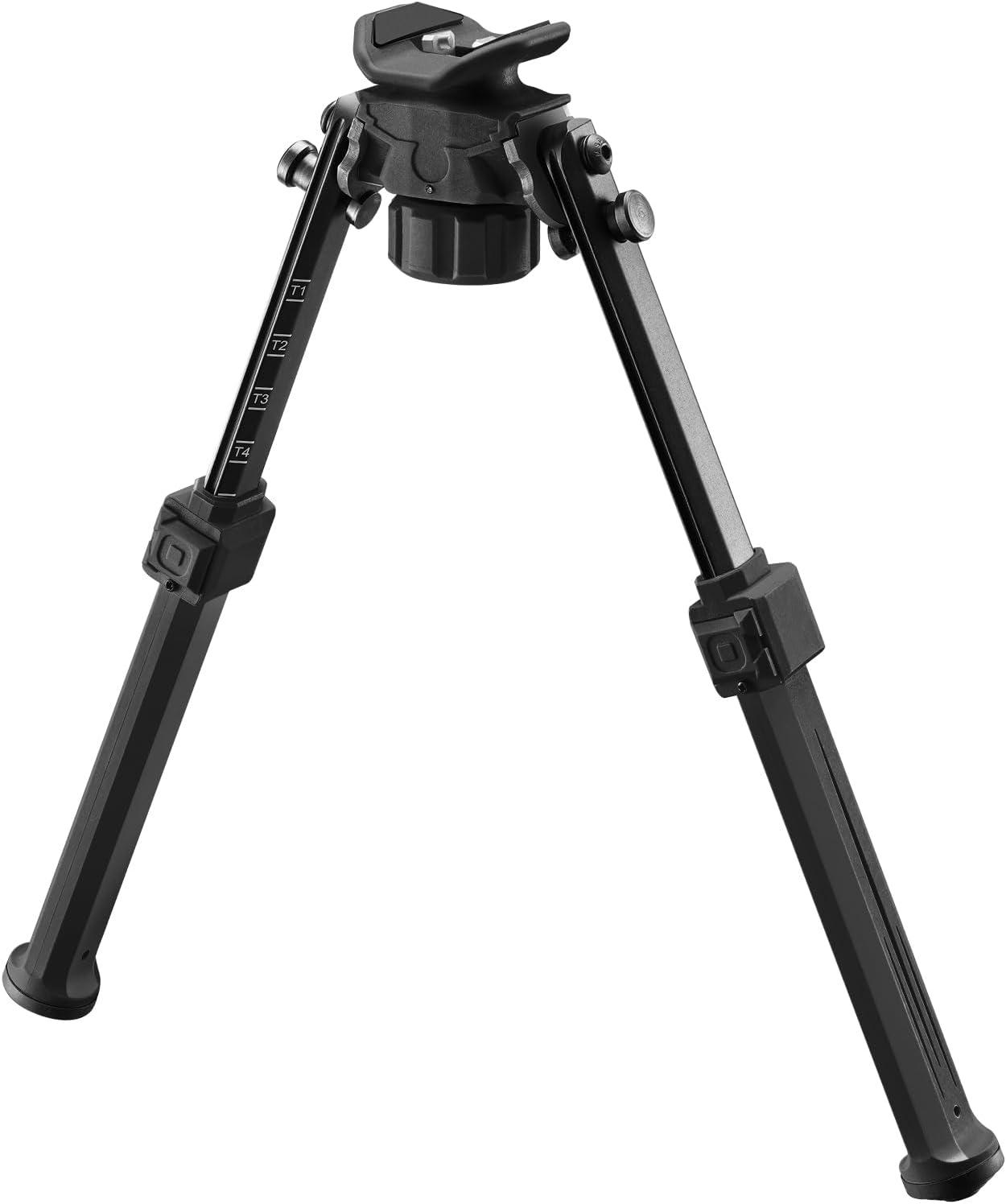 image:imageCVLIFE Bipod for Shooting and HuntingRifle Bipod Sling Mounting Bipod for Rifle Made of Lightweight HighStrength PolymerBlack