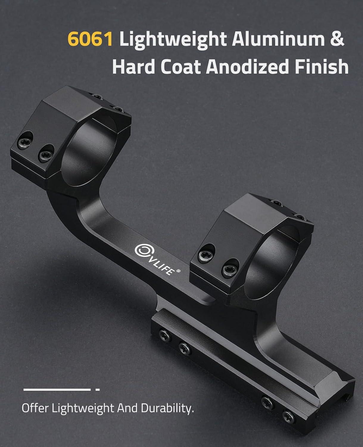 image:imageCVLIFE Cantilever Scope Mounts 193 High Profile Scope Mount Offset Dual Ring Scope Mount Lightweight Aluminum30 mm