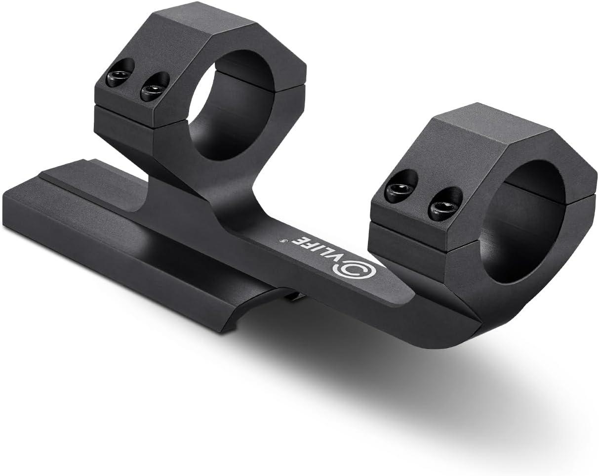 image:imageCVLIFE Cantilever Scope Mounts Offset Dual Ring OnePiece Scope Mount Lightweight Aluminum1 Inch