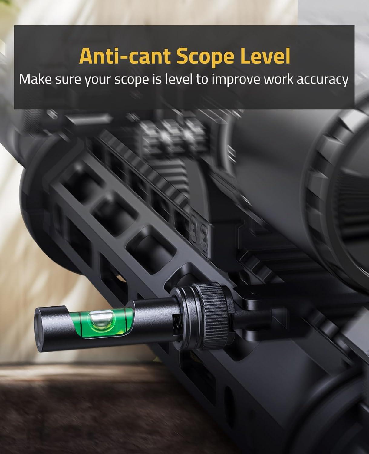 image:imageCVLIFE Fold Away Scope Leveling Kit Precision Scope Leveling Tool with Picatinny AntiCant Bubble Level