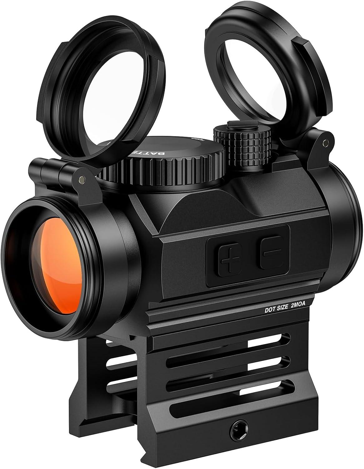image:imageCVLIFE FoxSpook Motion Awake Red Dot Sight 2 MOA Red Dot Scope Auto On amp Off 1x20mm Red Dot Optics with Low Profile and Lower 13 CoWitness Mount Flip Lens Covers and AntiReflection Device