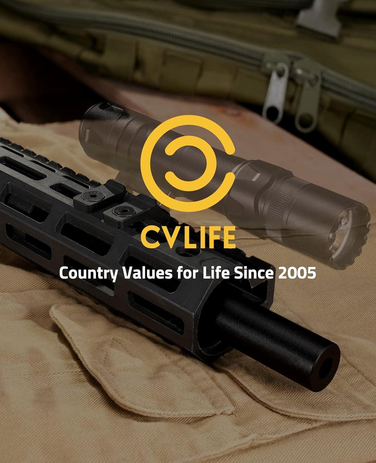 image:imageCVLIFE MRail Mount for Tactical Flashlight 45 Degree Compatible with M300M600 Series