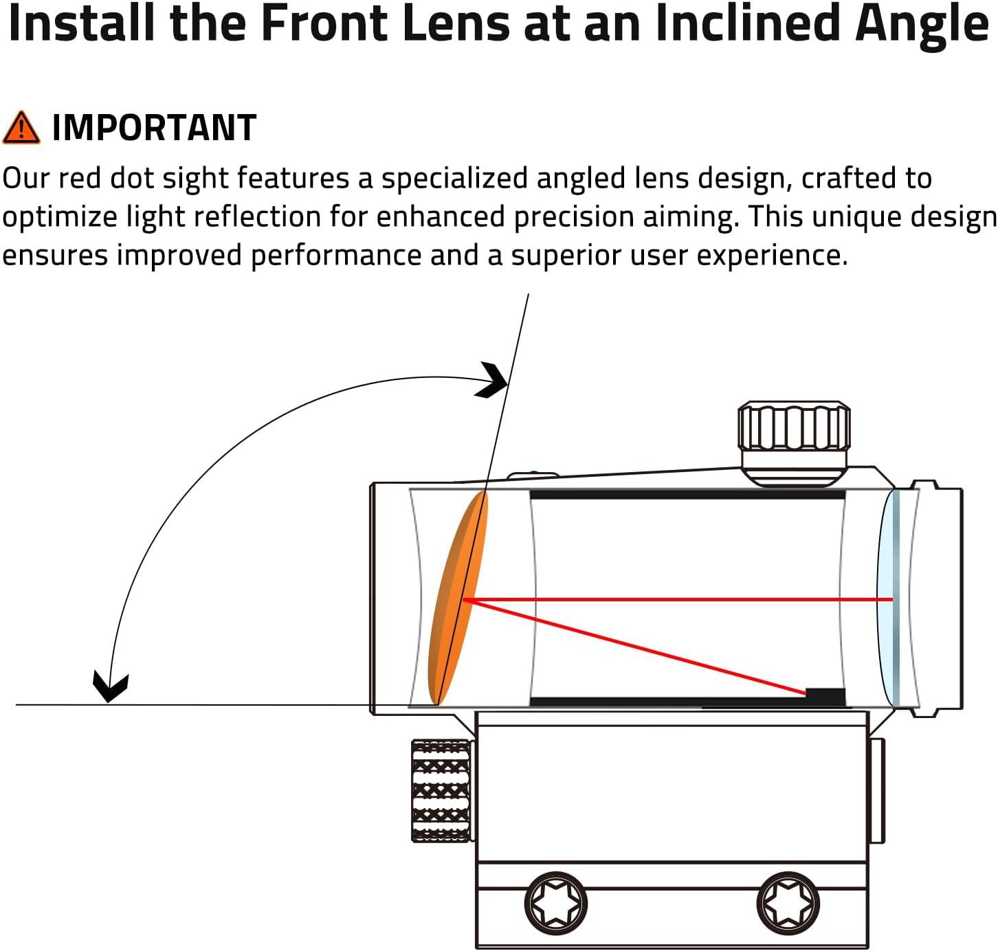 image:imageCVLIFE Motion Awake Red Dot and Magnifier Combo Auto Brightness Adjustment 3 MOA Red Dot with 3X Magnifier Absolute CoWitness Optic Open Reflex Optic Sight with FliptoSide Mount