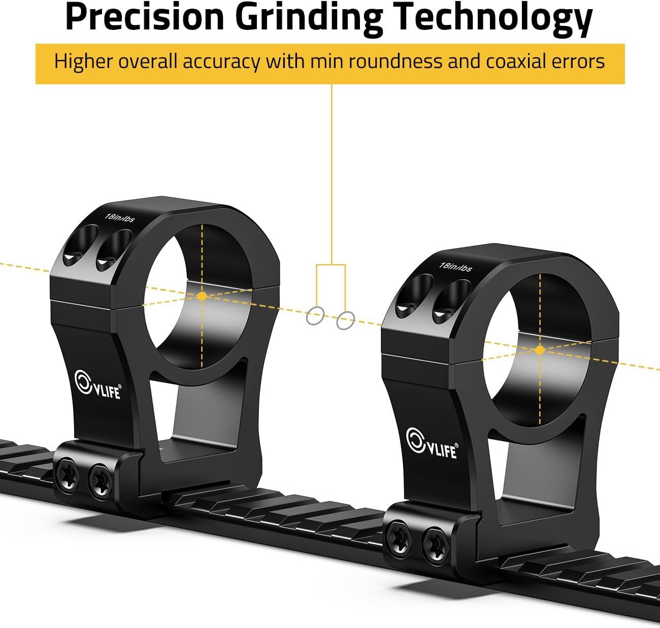 image:imageCVLIFE Precision Scope Rings Mount Compatible with Picatinny Rails and More 2 PiecesExtra High