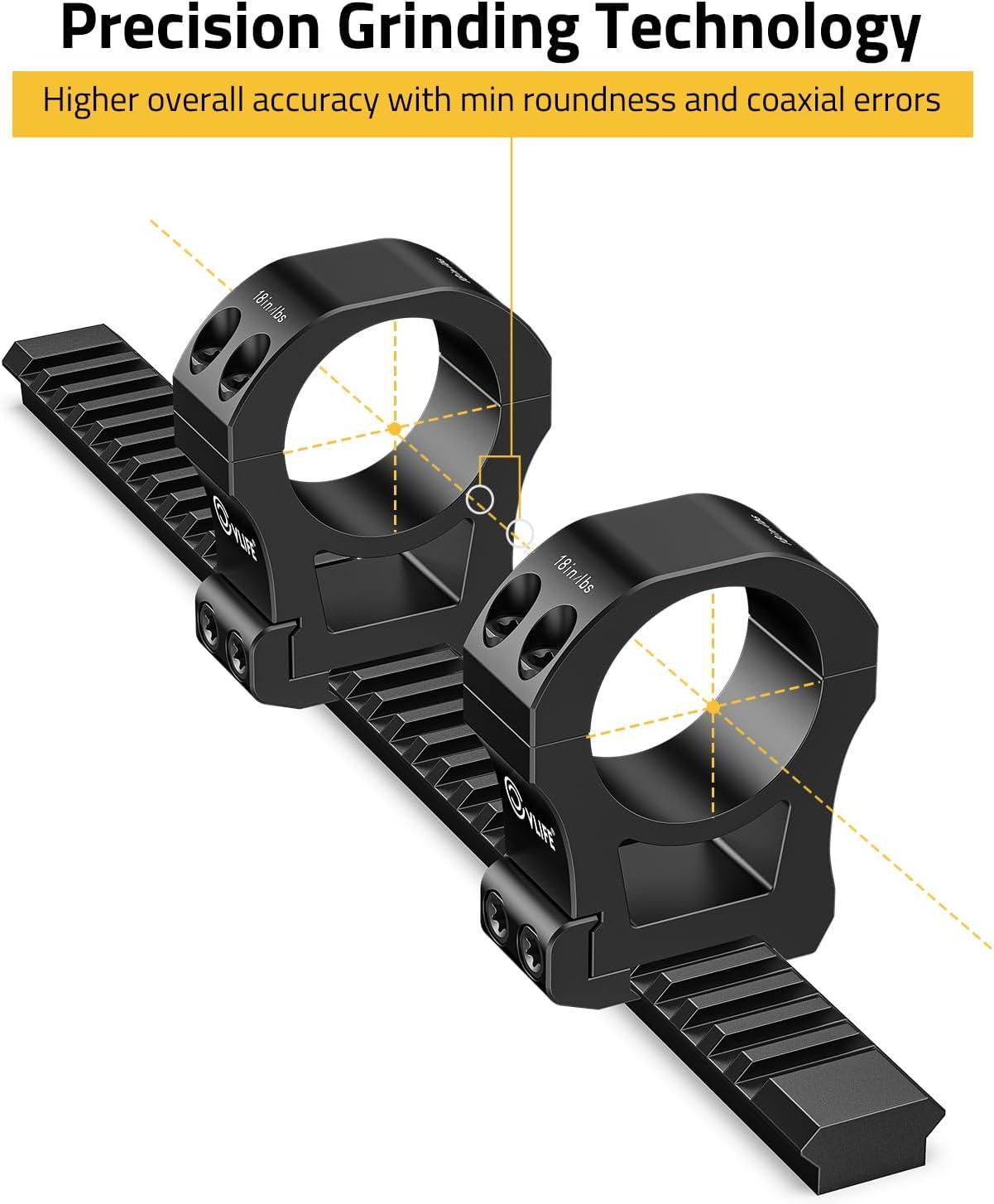 image:imageCVLIFE Precision Scope Rings Mount Compatible with Picatinny Rails and More 2 PiecesHigh