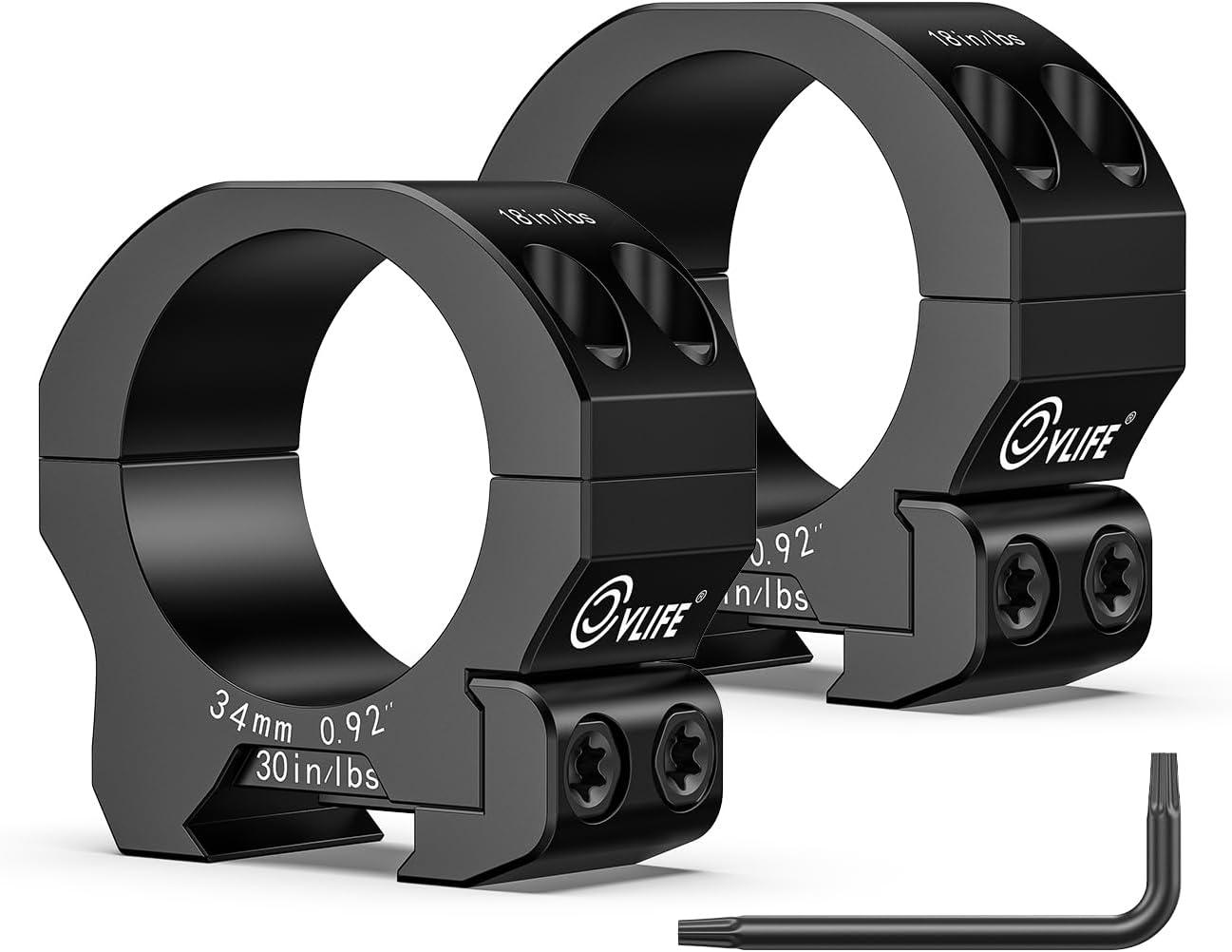 image:imageCVLIFE Precision Scope Rings Mount Compatible with Picatinny Rails and More 2 PiecesLow