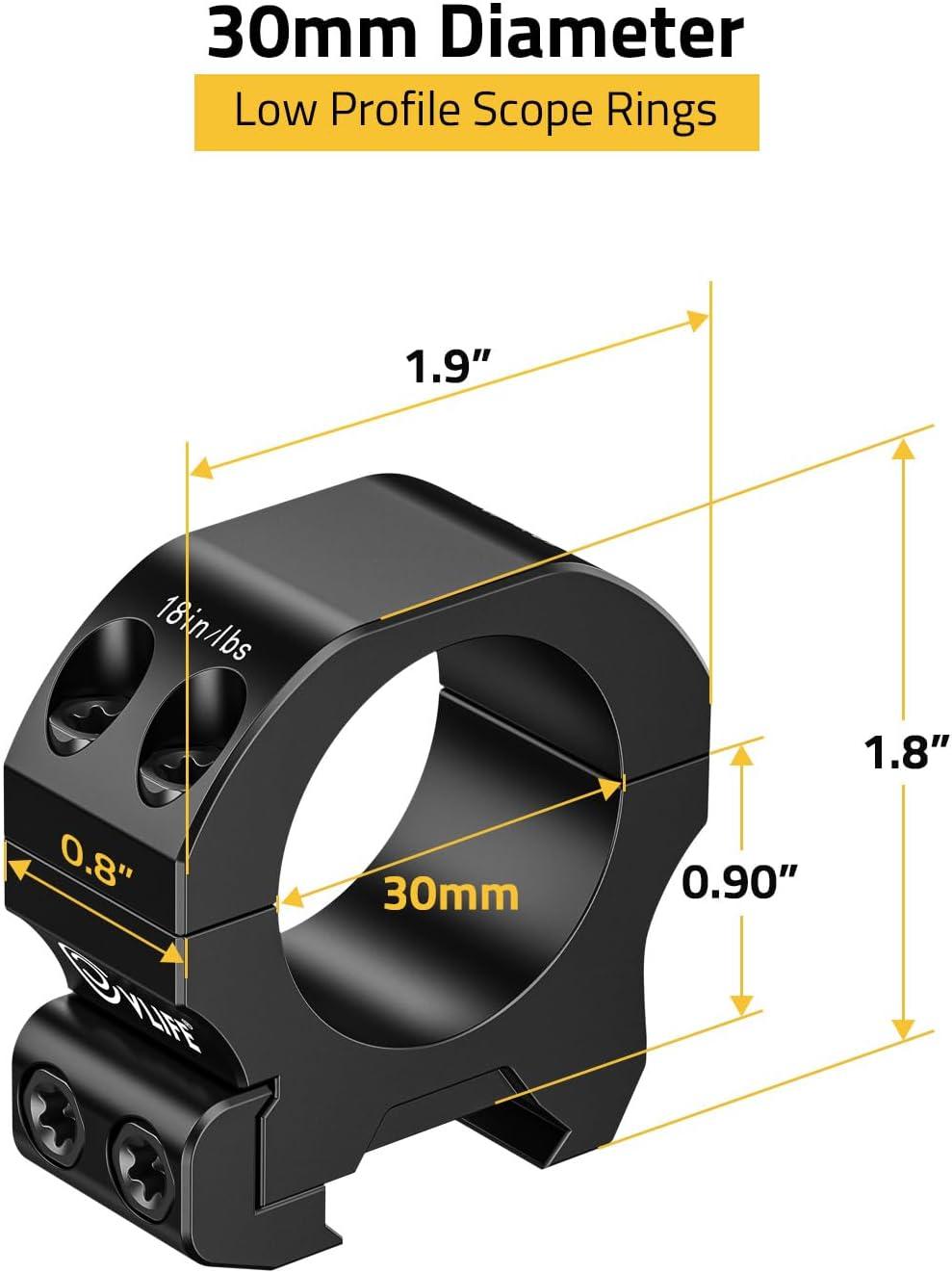 image:imageCVLIFE Precision Scope Rings Mount Compatible with Picatinny Rails and More 2 PiecesLow