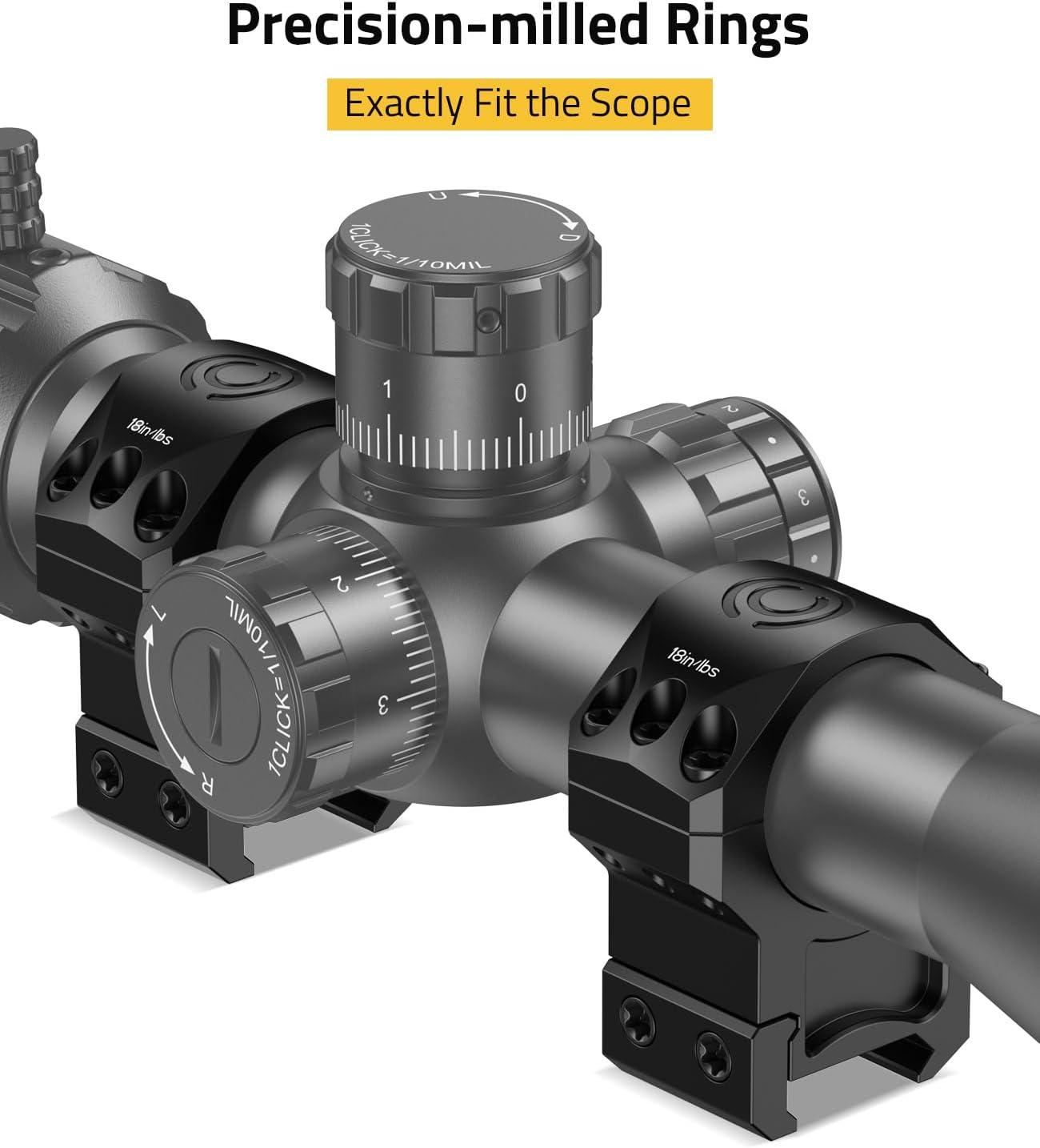 image:imageCVLIFE Precision Scope Rings Mount for Picatinny Rail and More 2 PiecesHigh