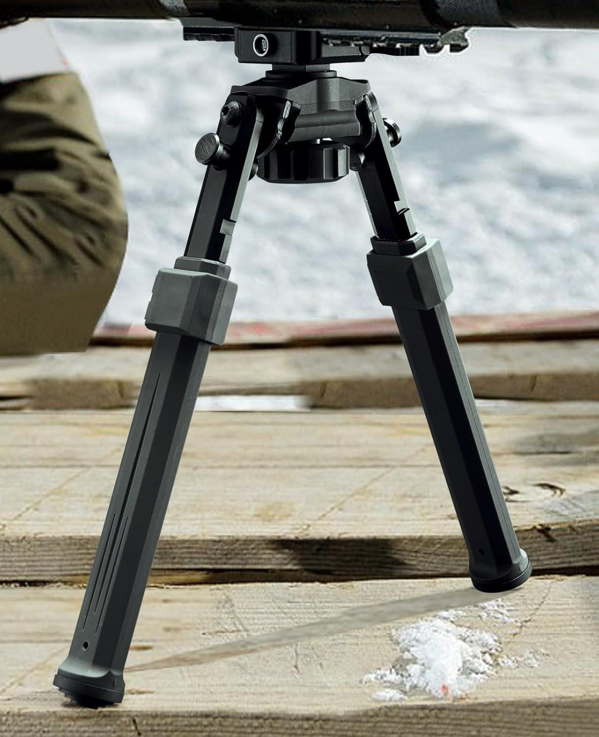 image:imageCVLIFE Rifle Bipod Quick Release Picatinny Bipod for Rifle 360 Degrees Swivel and Tiltable Head Adjustable Height and Foldable Legs for Shooting and HuntingBlack