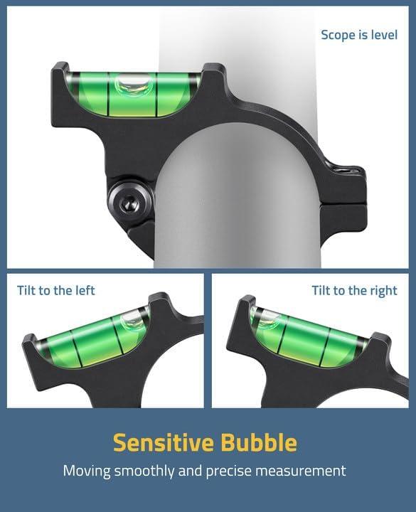 image:imageCVLIFE Scope Level for 30MM34MM Tube HeavyDuty Scope Leveling Kit Precision AntiCant Aluminum Scope Level Bubble for Outdoor Activities30MM