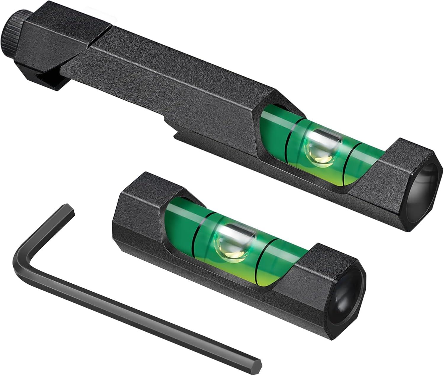 image:imageCVLIFE Scope Leveling Kit Scope Level and Magnetic Bubble Level Low Profile Lightweight Scope leveling Tool Optic Scope Leveling Kit Black