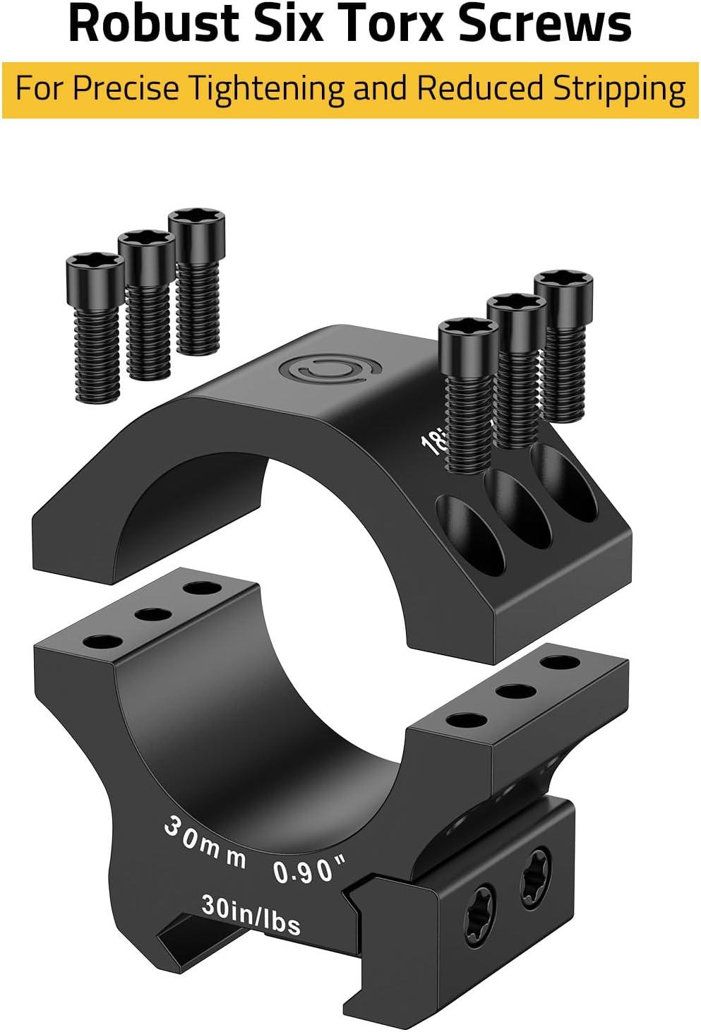 image:imageCVLIFE Scope Rings Precision Scope Mount with Level Bubble for Picatinny Rails 2 PiecesLow