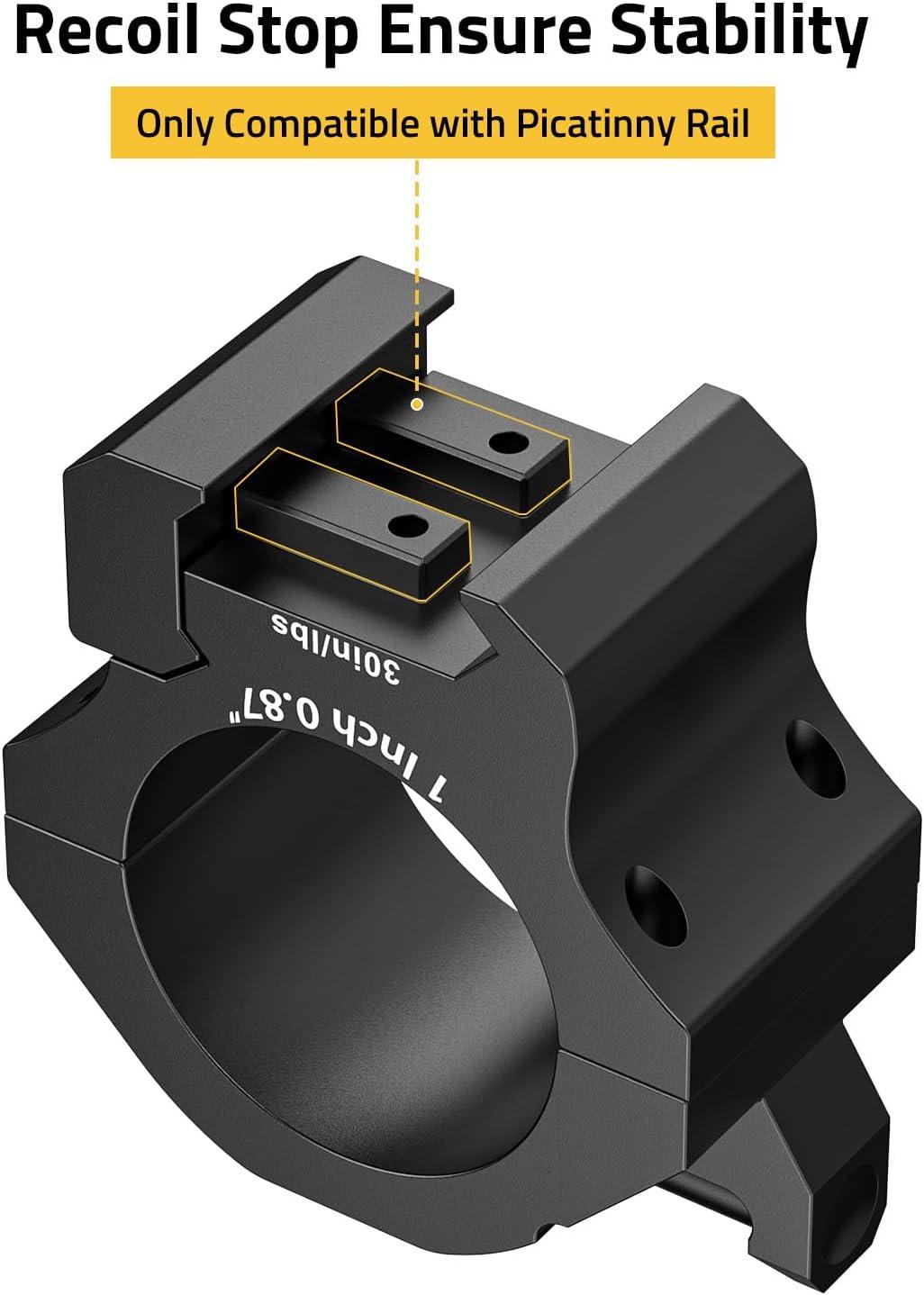 image:imageCVLIFE Scope Rings Precision Scope Mount with Level Bubble for Picatinny Rails 2 PiecesLow