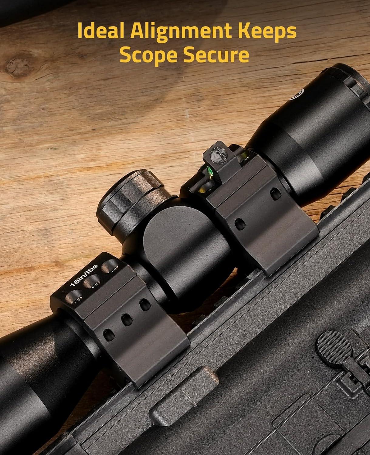 image:imageCVLIFE Scope Rings Precision Scope Mount with Level Bubble for Picatinny Rails 2 PiecesLow