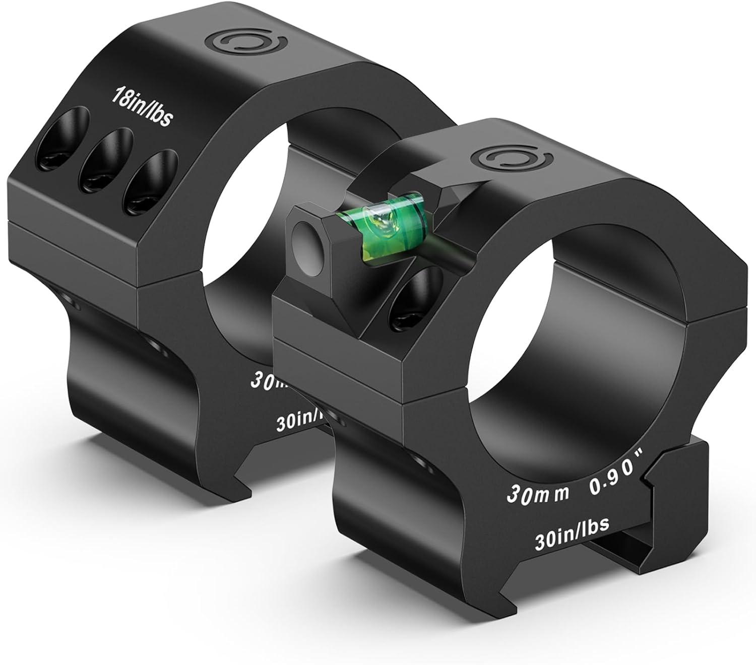 image:imageCVLIFE Scope Rings Precision Scope Mount with Level Bubble for Picatinny Rails 2 PiecesLow