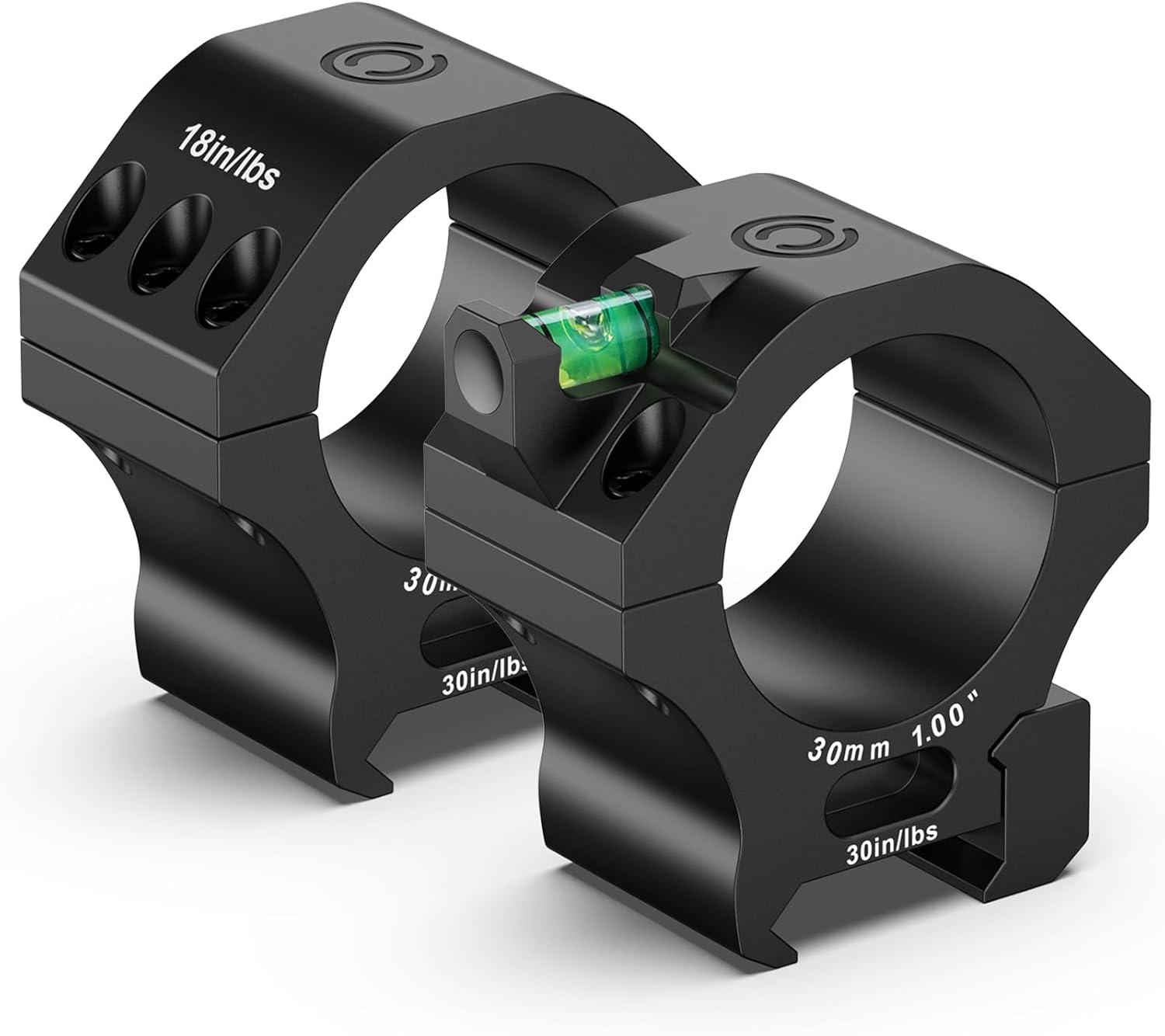 image:imageCVLIFE Scope Rings Precision Scope Mount with Level Bubble for Picatinny Rails 2 PiecesMedium