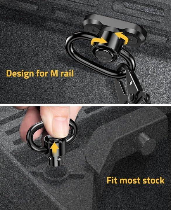image:imageCVLIFE Sling Swivel Mount 125 Traditional Sling Mount for Two Point Sling4 Pack 360 Rotation