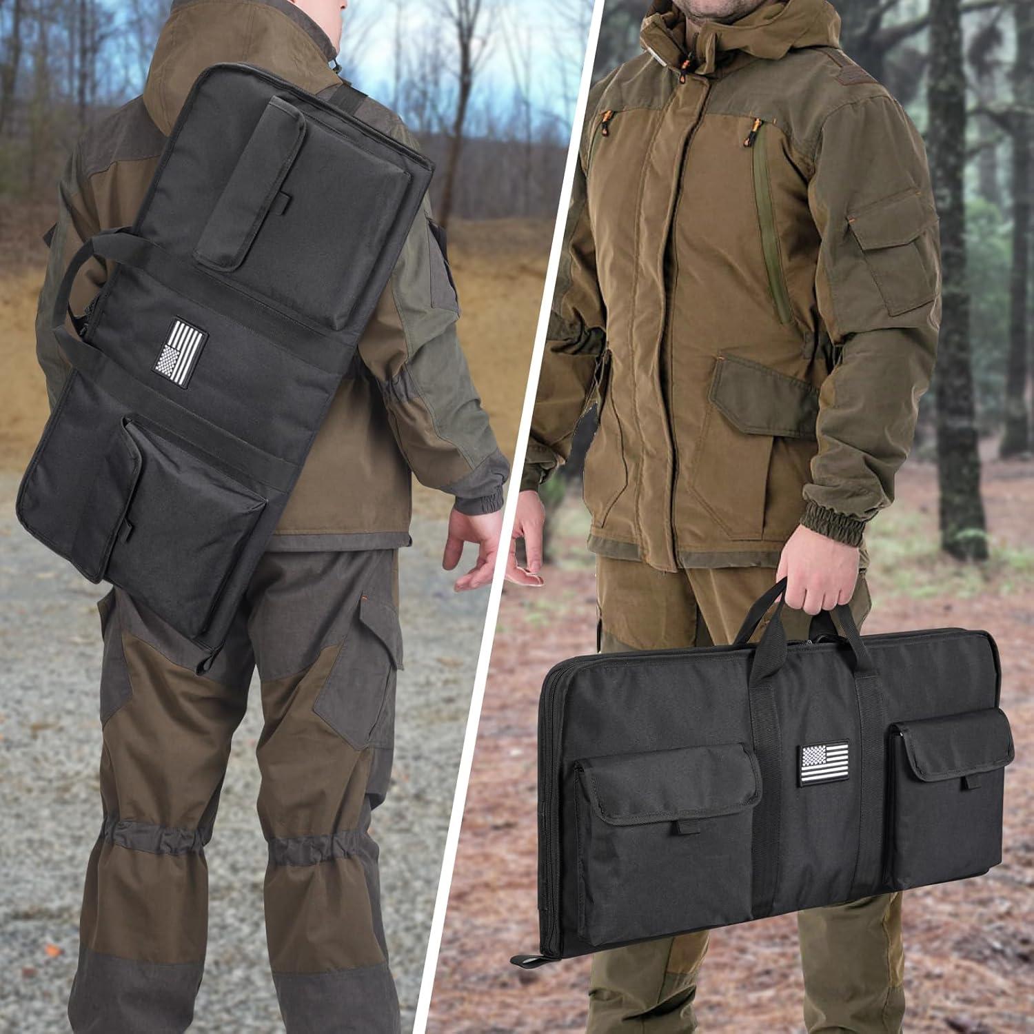 image:imageCVLIFE Soft Rifle Case 28 inch Gun Bag Pistol Case Gun Cases for Rifles and Shotguns Rifle Bag with Lockable Zipper for Outdoor Hunting ShootingBlack