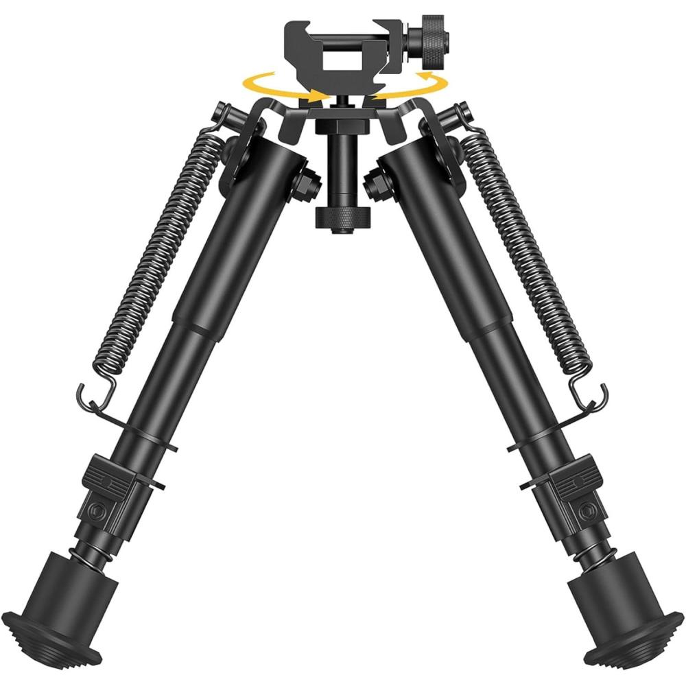 image:imageCVLIFE 69 Inch Picatinny Bipod with 360 Degrees Swivel Bipod Picatinny Adapter amp Spring Return Rifle Bipods for Hunting