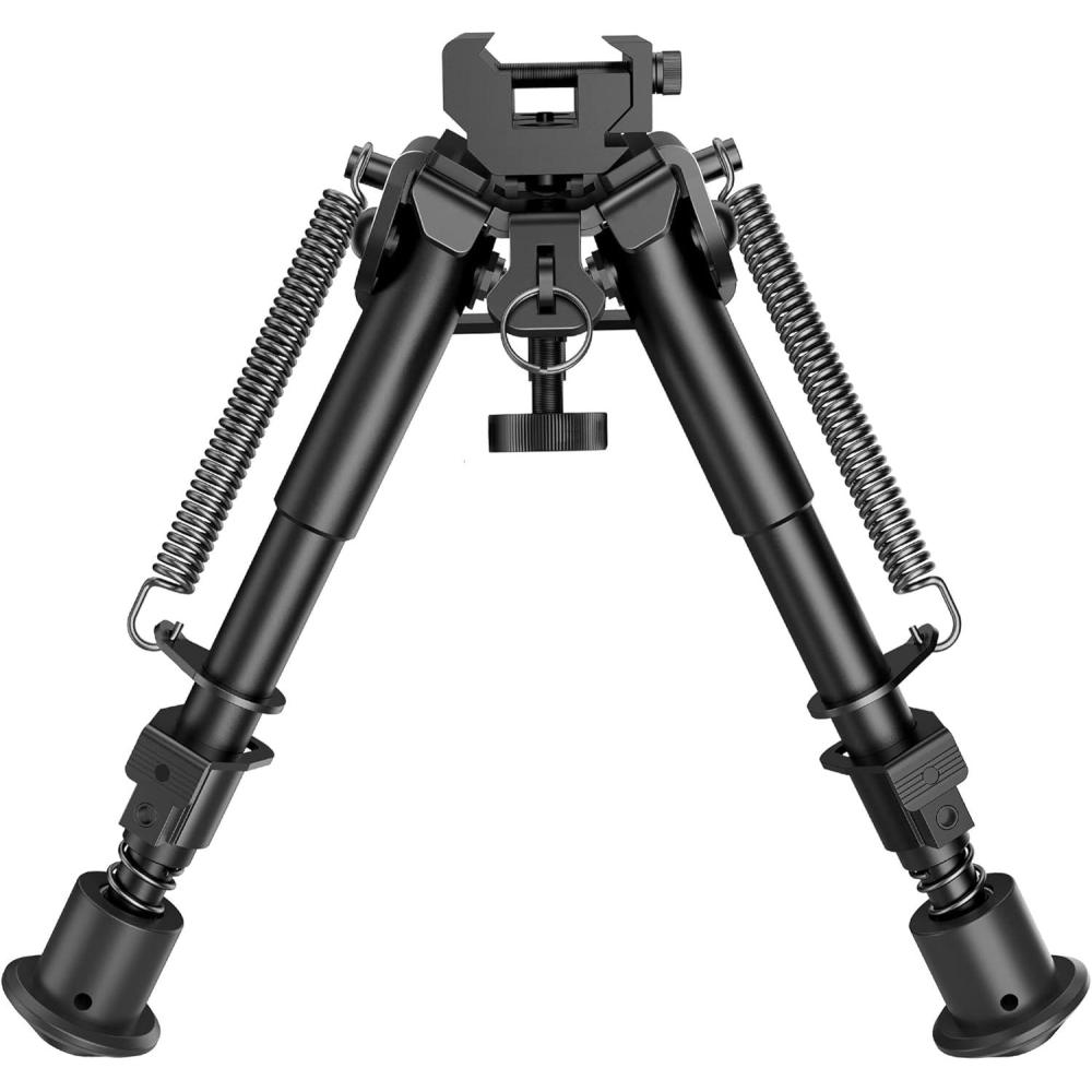 image:imageCVLIFE 69 Inches Picatinny Bipod Adjustable Spring Return with Picatinny AdapterBlack
