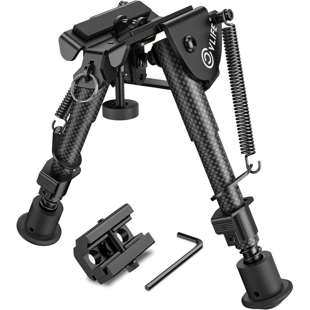 image:imageCVLIFE Bipod Carbon Fiber Bipod for Rifle with Picatinny Adapter 69 Inches Bipod
