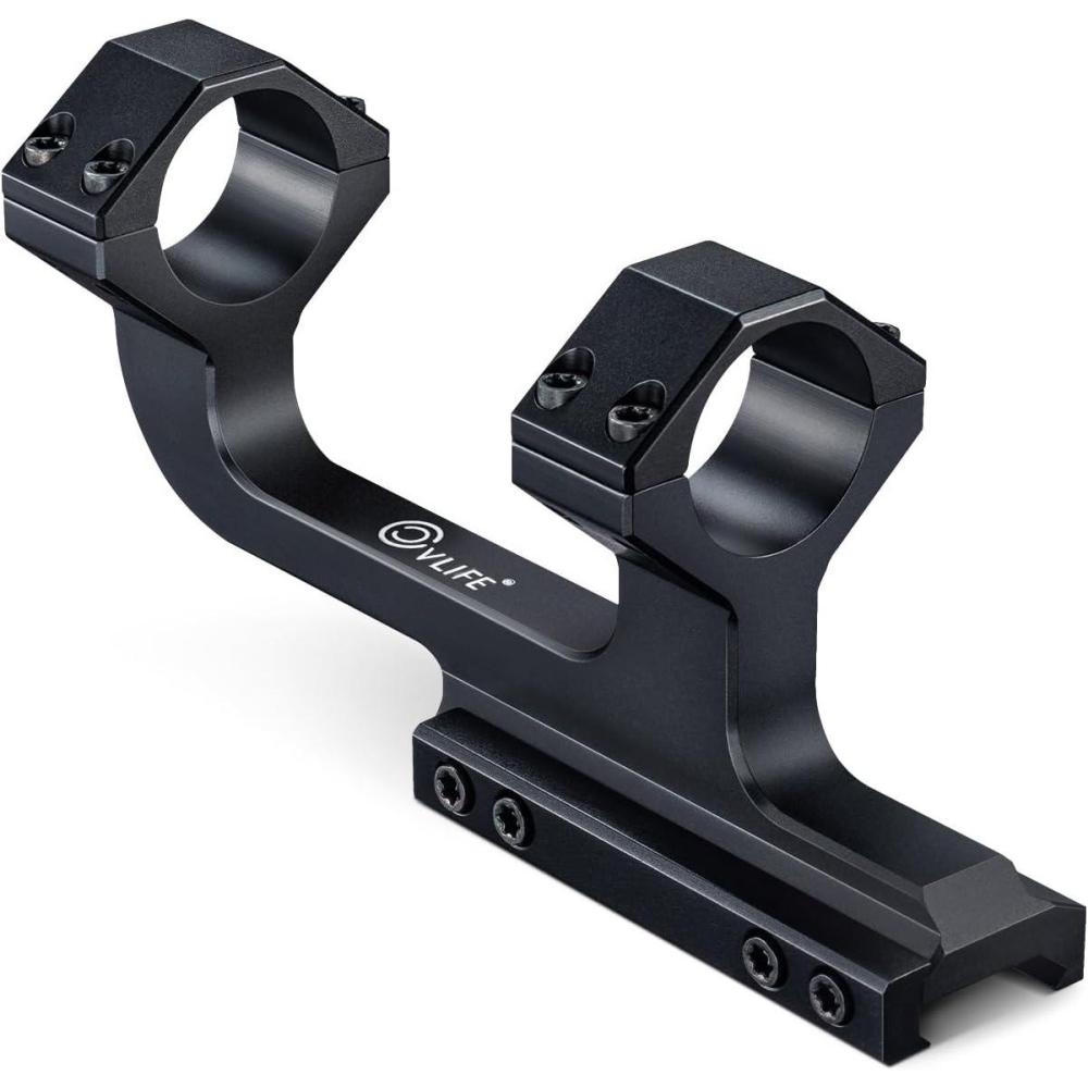 image:imageCVLIFE Cantilever Scope Mounts 193 High Profile Scope Mount Offset Dual Ring Scope Mount Lightweight Aluminum1 Inch