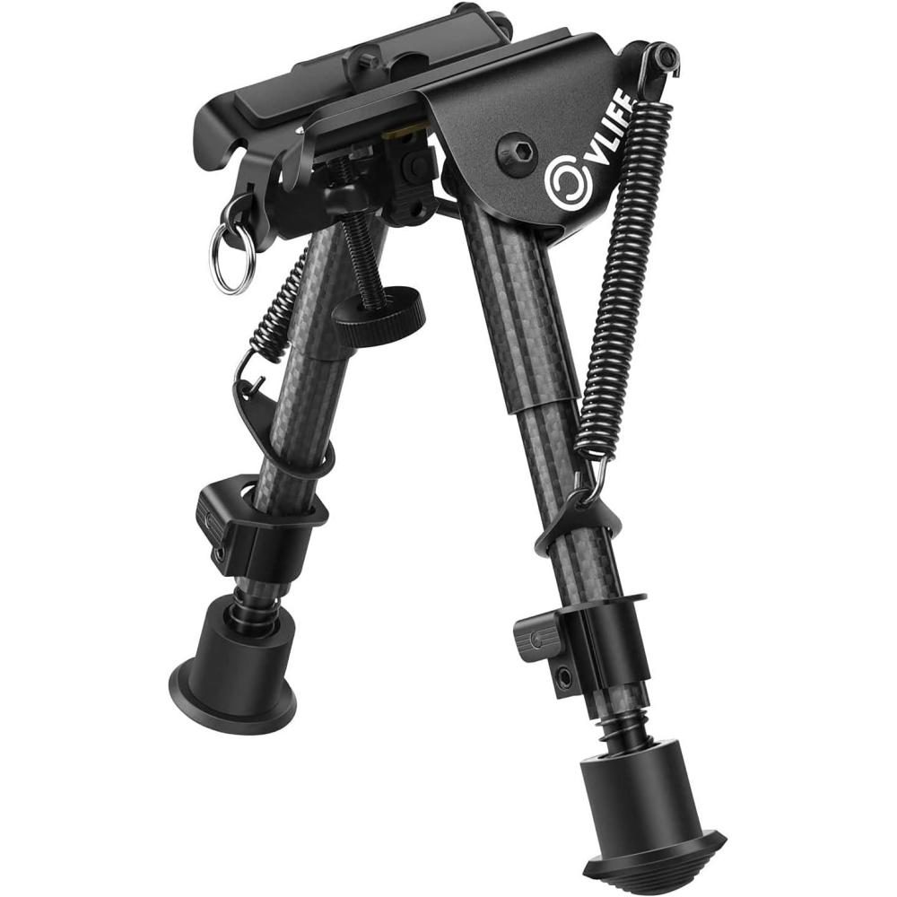image:imageCVLIFE Rifle Bipod 69 Inch Adjustable Super Duty BipodCarbon Fiber