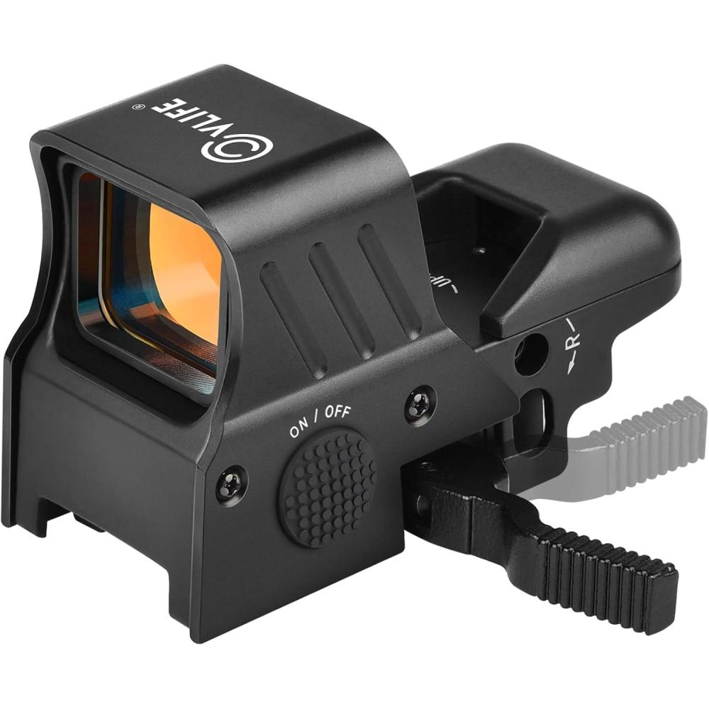 image:imageCVLIFE Upgraded QuickDetach Picatinny Mount for Red Dot SightMultiple Reticle System Open Reflex Sight 33mm Wide Objective Diameters Red Dot Optics with Fully MultiCoated Lenses